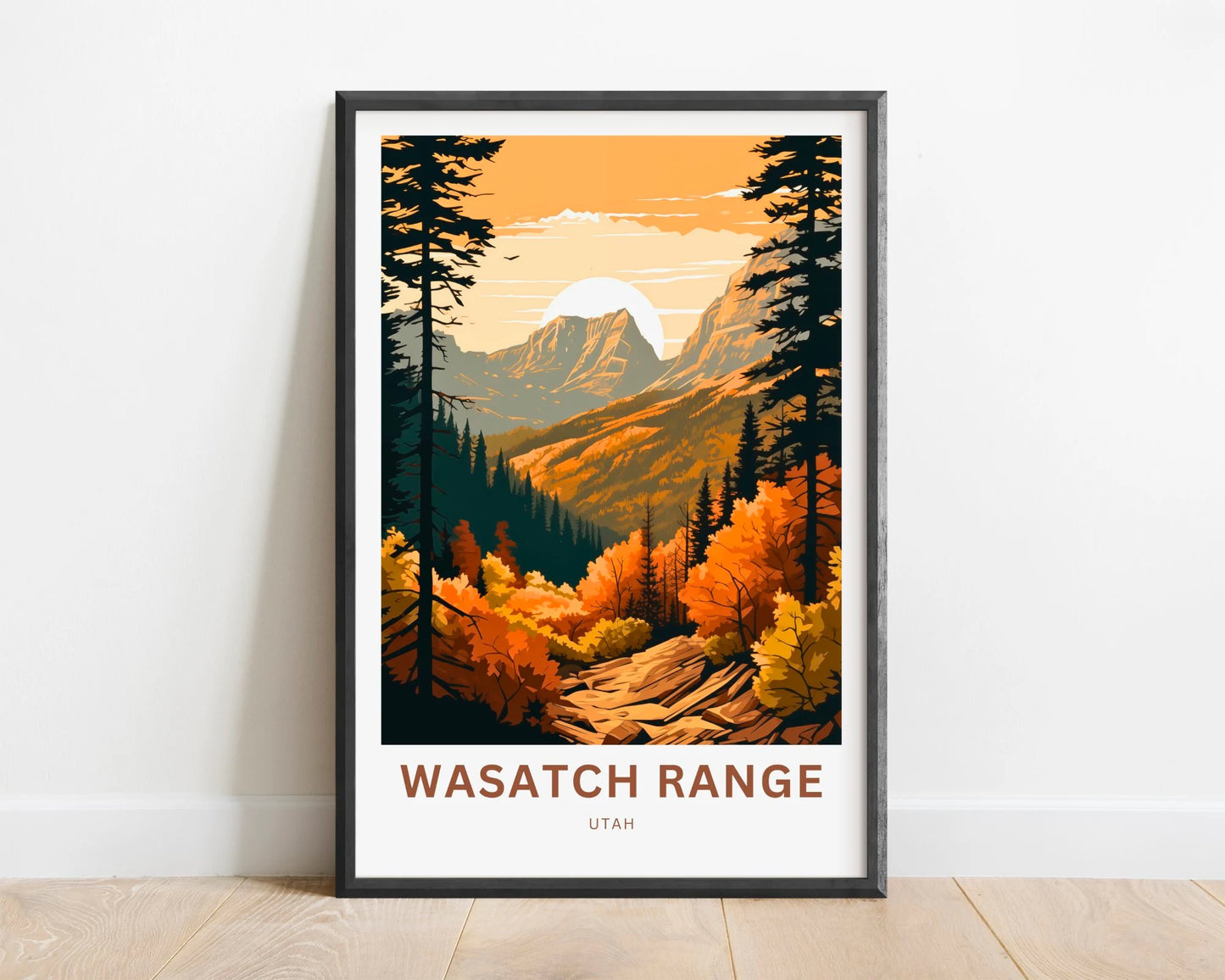 Wasatch Range Travel Poster