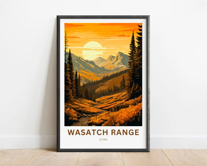 Wasatch Range Travel Poster