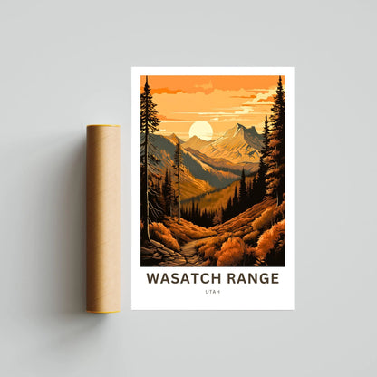 Wasatch Range Travel Poster