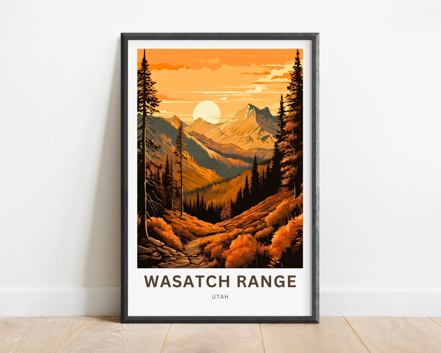 Wasatch Range Travel Poster