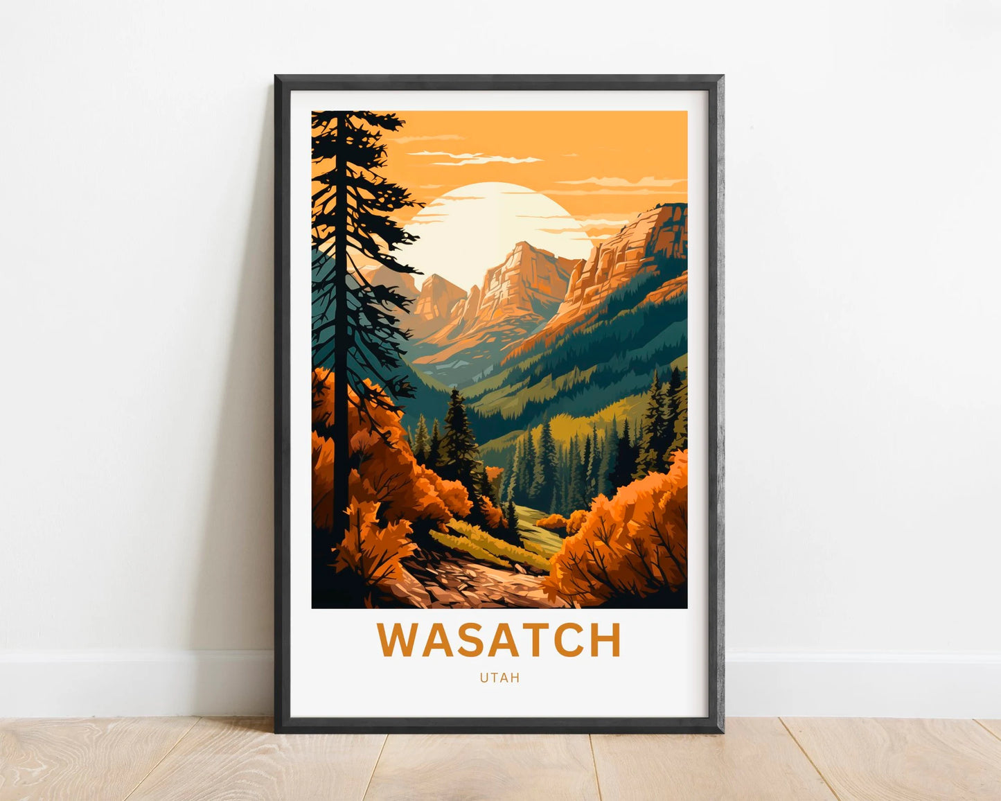 Wasatch Range Travel Poster