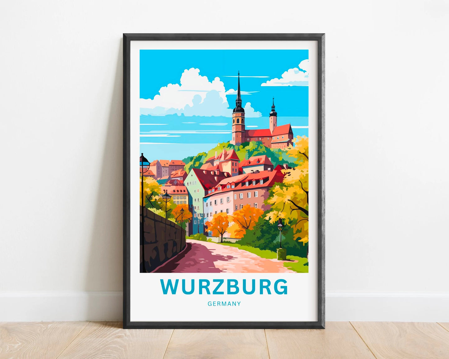 Würzburg Travel Poster