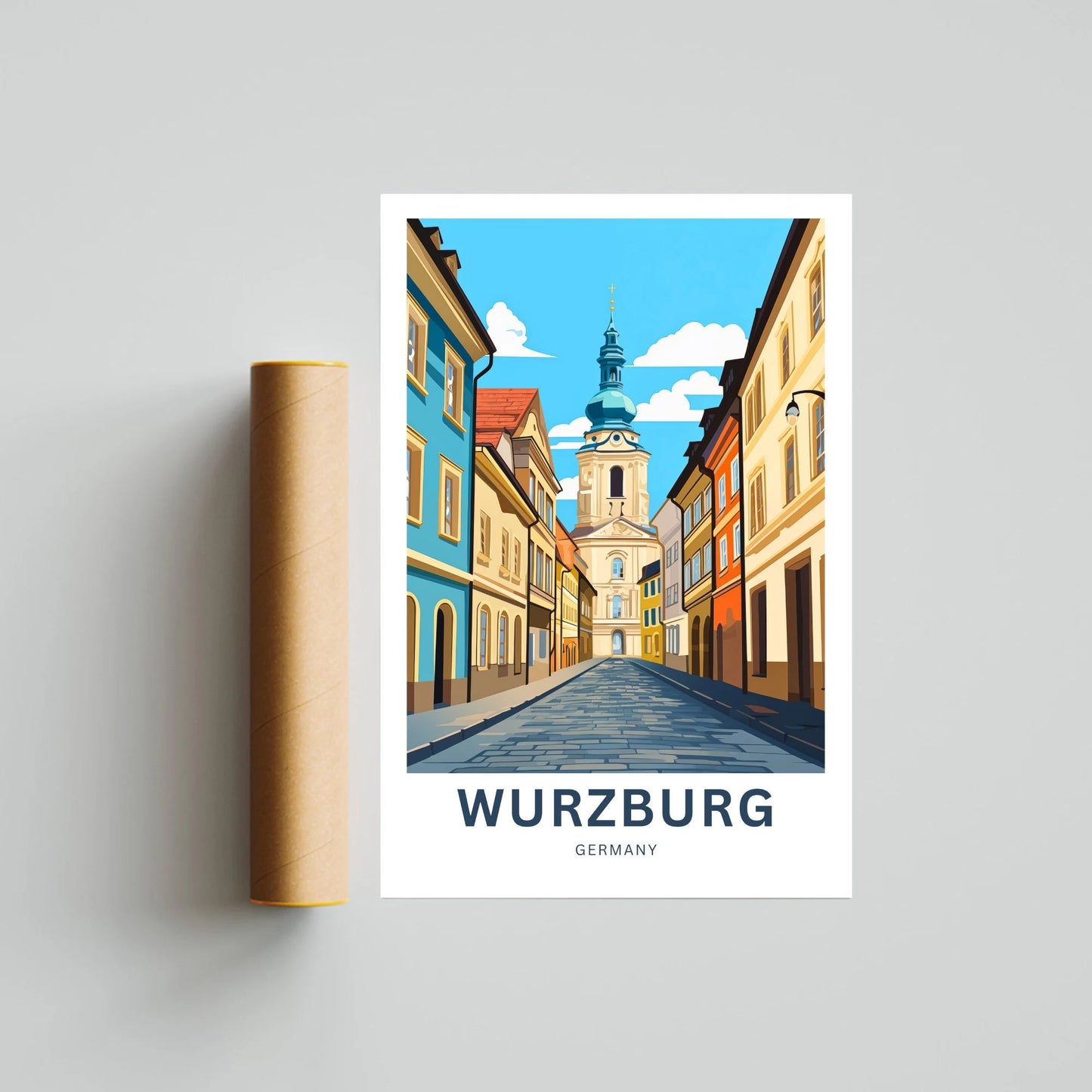 Würzburg Travel Poster