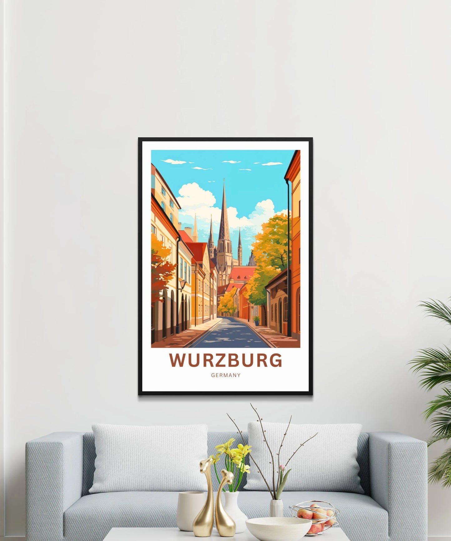 Würzburg Travel Poster