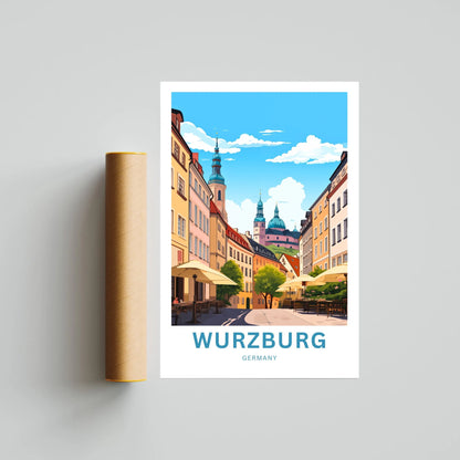 Würzburg Travel Poster