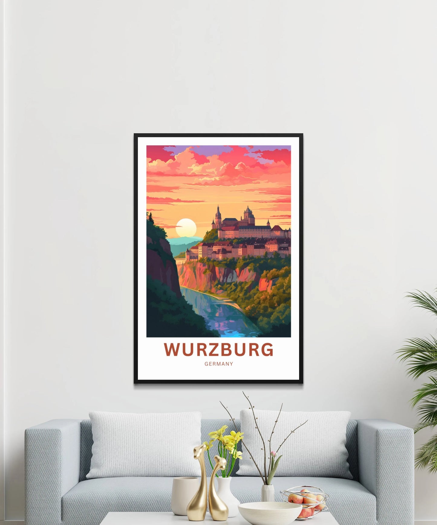 Würzburg Travel Poster