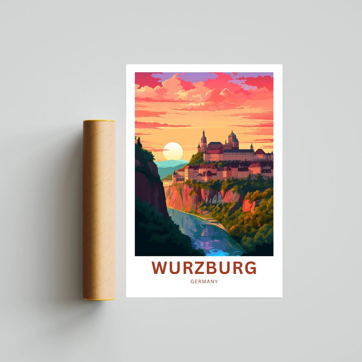 Würzburg Travel Poster