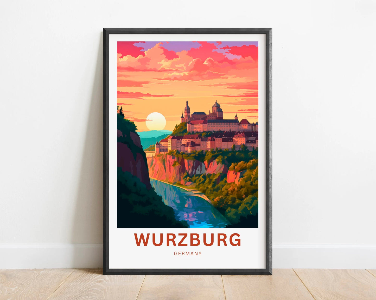 Würzburg Travel Poster