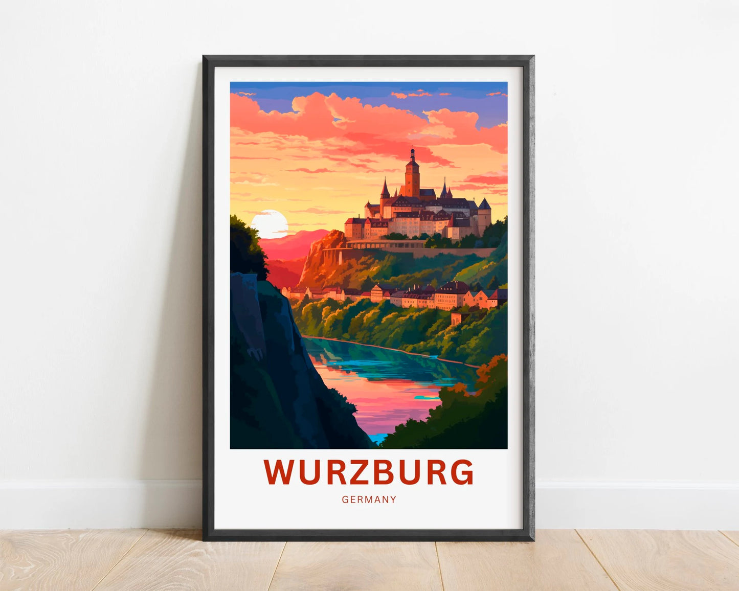 Würzburg Travel Poster