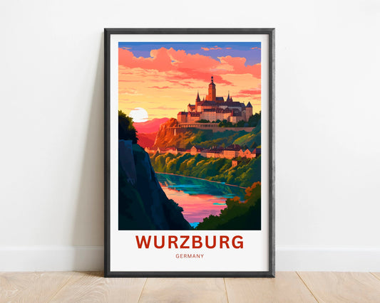 Würzburg Travel Poster