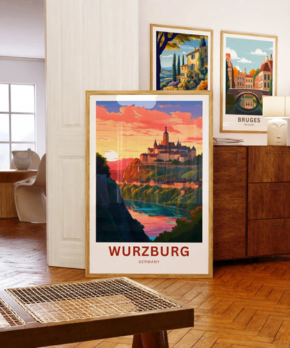 Würzburg Travel Poster