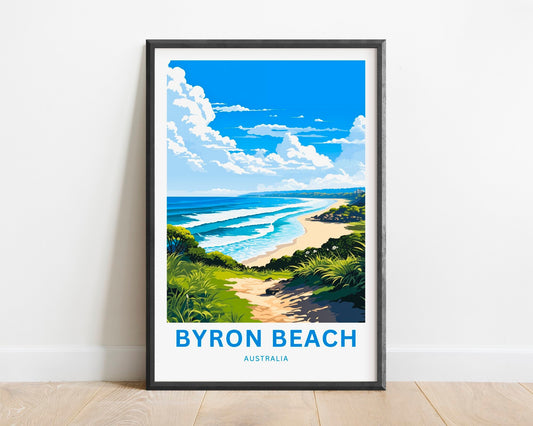 Byron Beach Travel Poster
