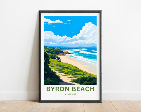 Byron Beach Travel Poster