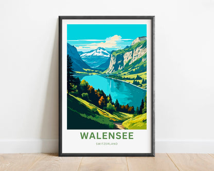 Walensee Travel Poster