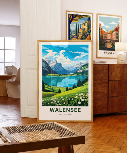 Walensee Travel Poster