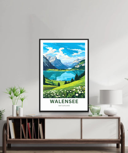 Walensee Travel Poster