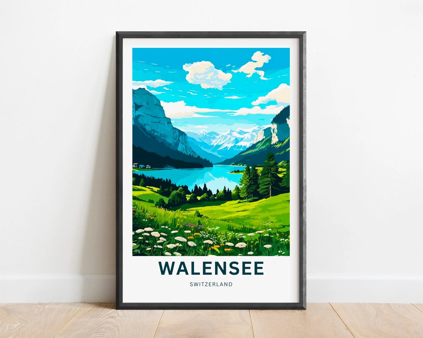 Walensee Travel Poster