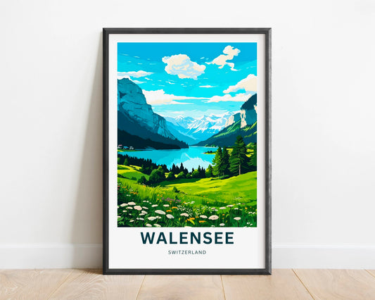 Walensee Travel Poster