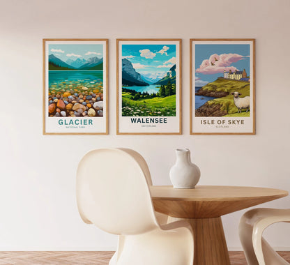 Walensee Travel Poster