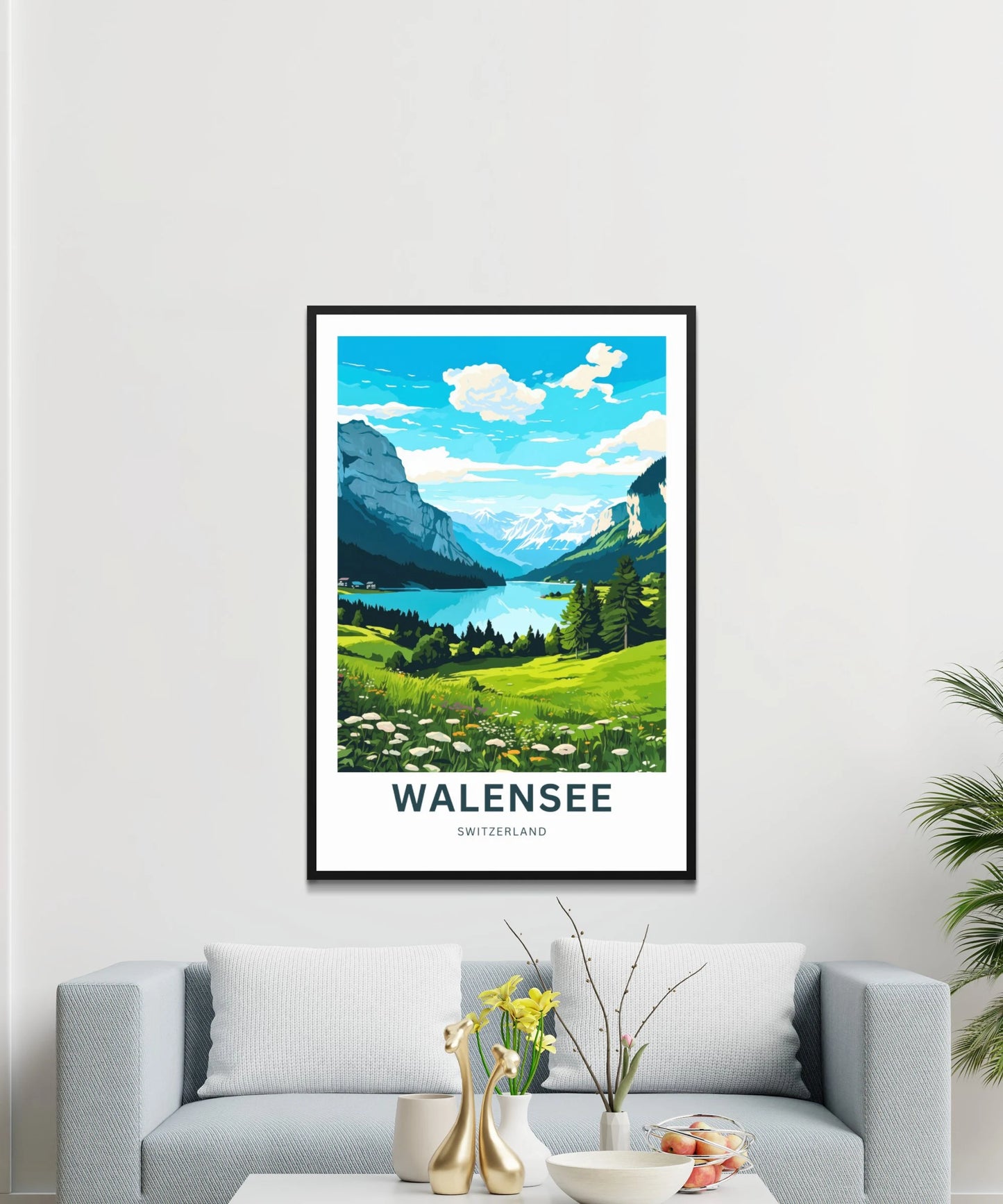 Walensee Travel Poster