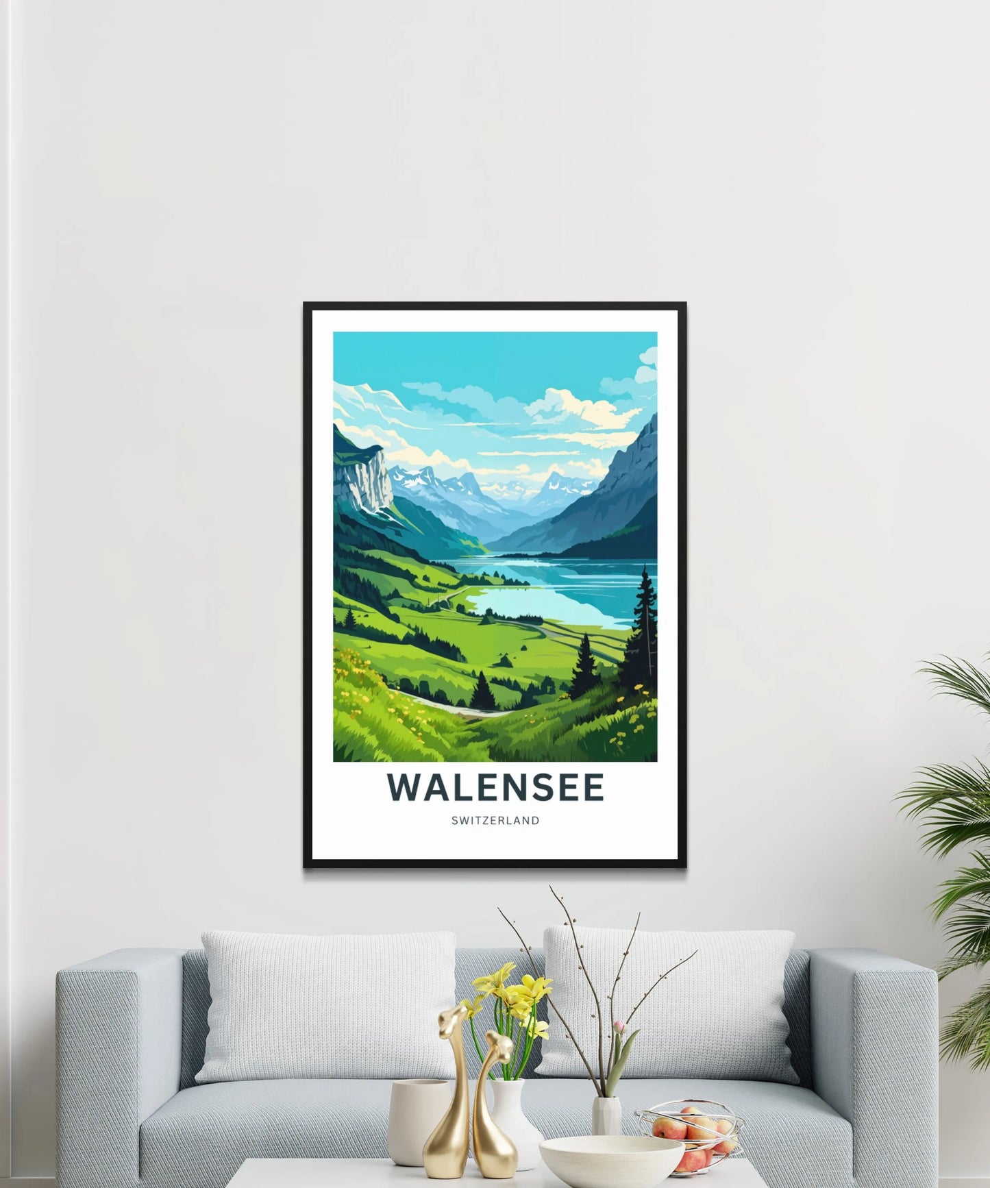 Walensee Travel Poster