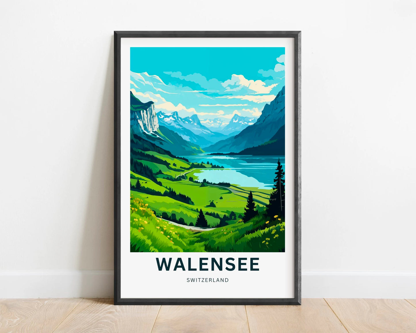 Walensee Travel Poster