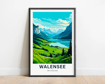 Walensee Travel Poster