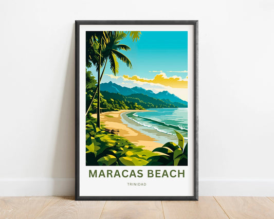 Maracas Beach Travel Poster