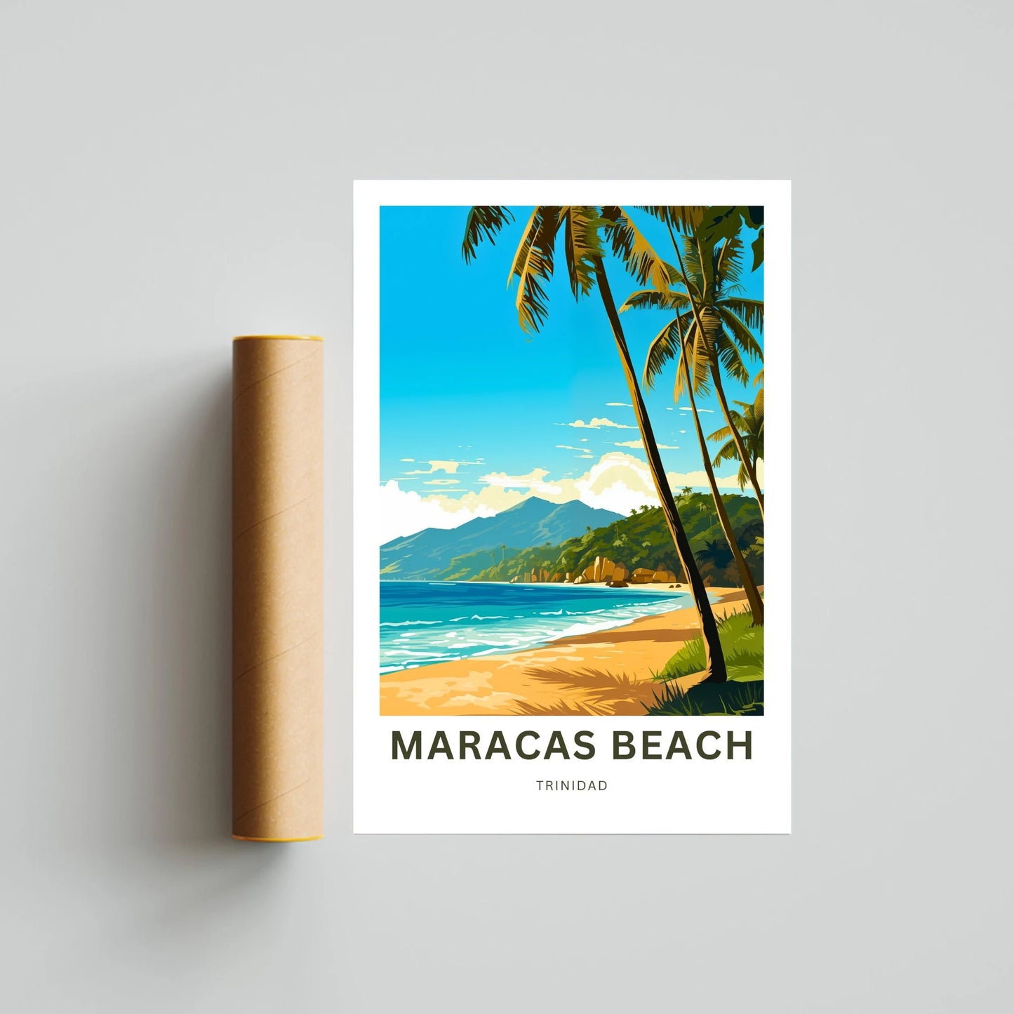 Maracas Beach Travel Poster