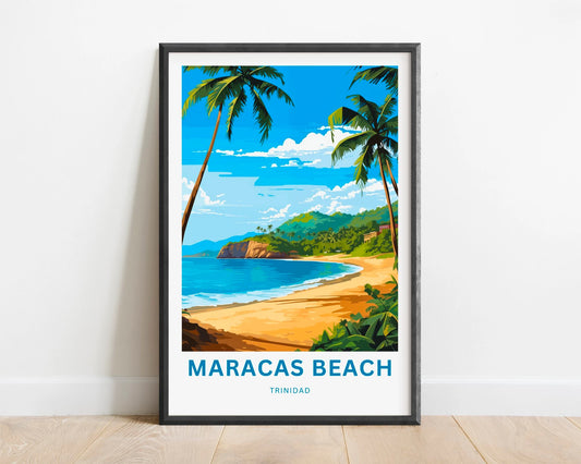 Maracas Beach Travel Poster