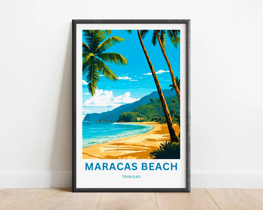 Maracas Beach Travel Poster
