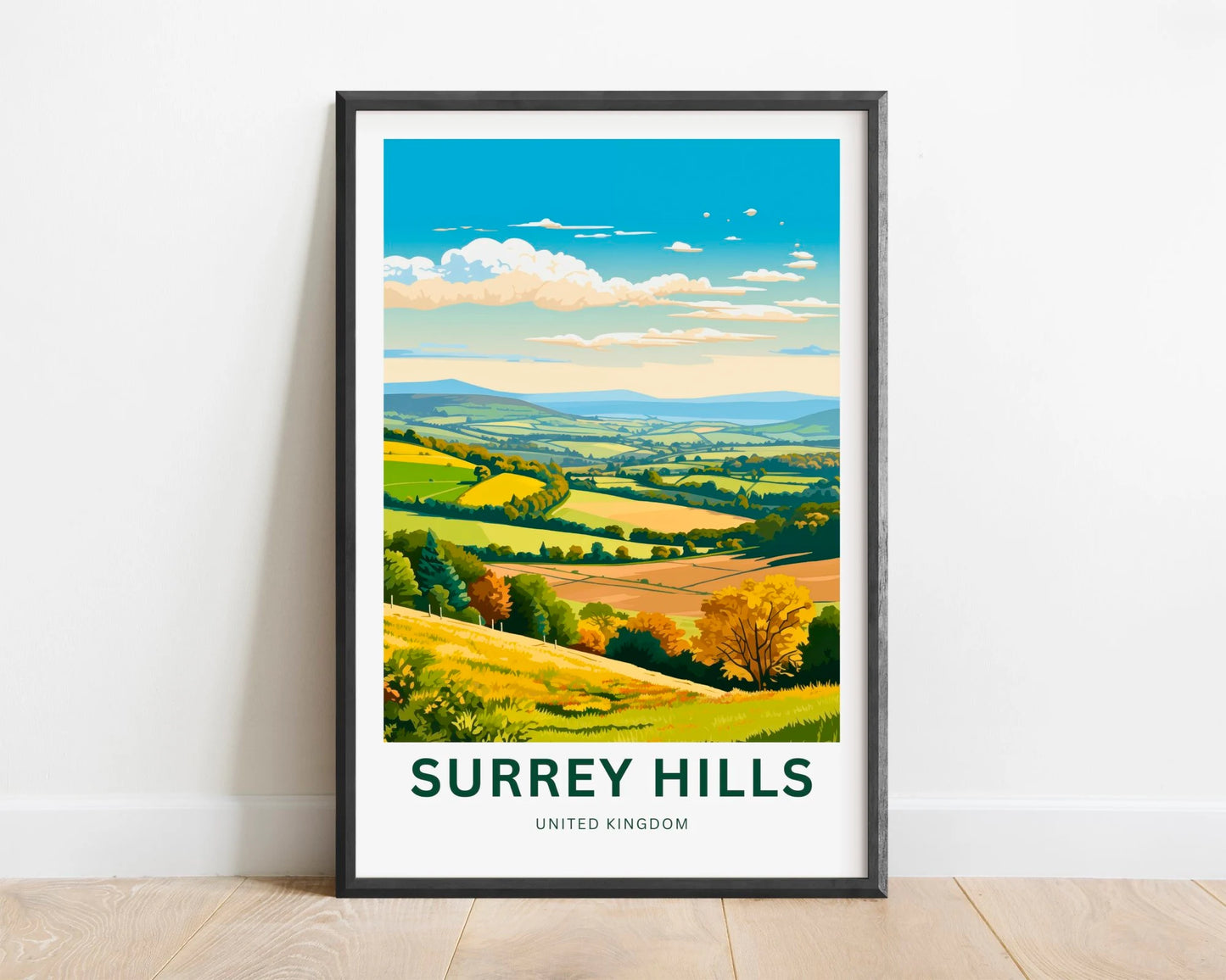 Surrey Hills Travel Poster