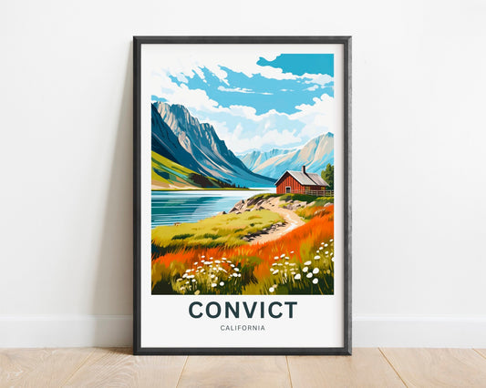 Convict Lake Travel Poster
