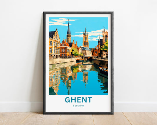 Ghent Travel Poster