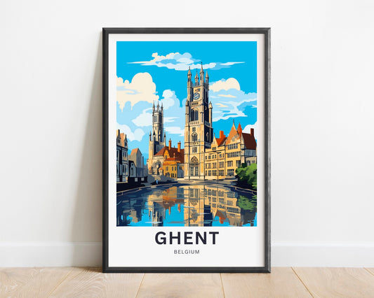 Ghent Travel Poster