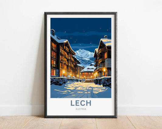 Lech Travel Poster