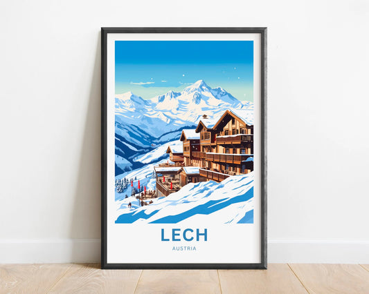 Lech Travel Poster
