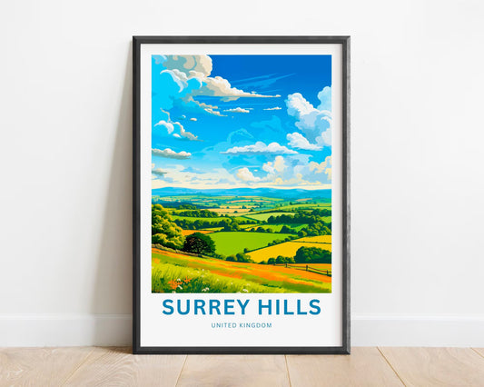 Surrey Hills Travel Poster