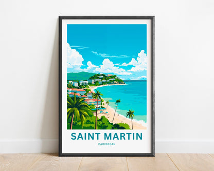 Saint Martin Travel Poster