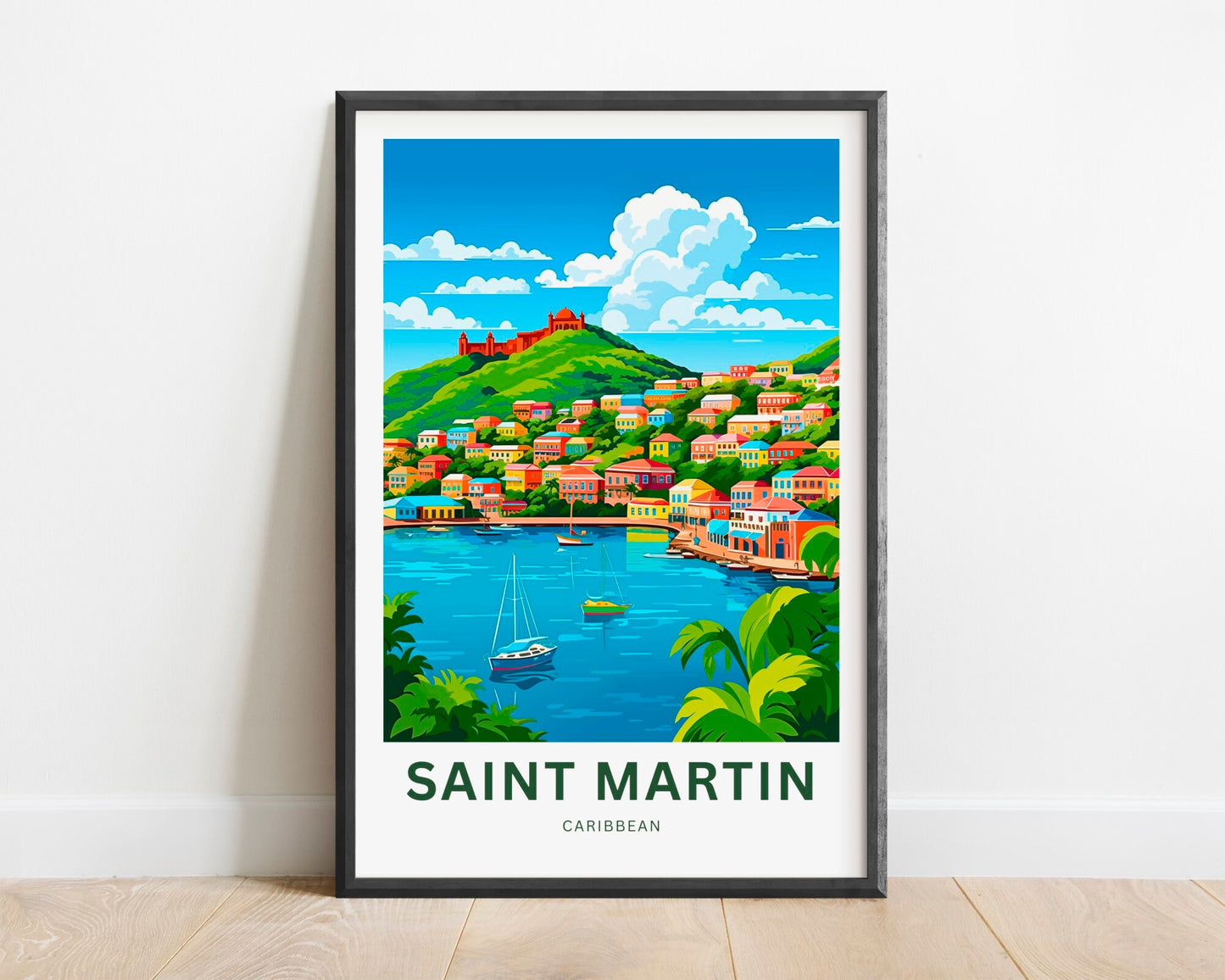 Saint Martin Travel Poster