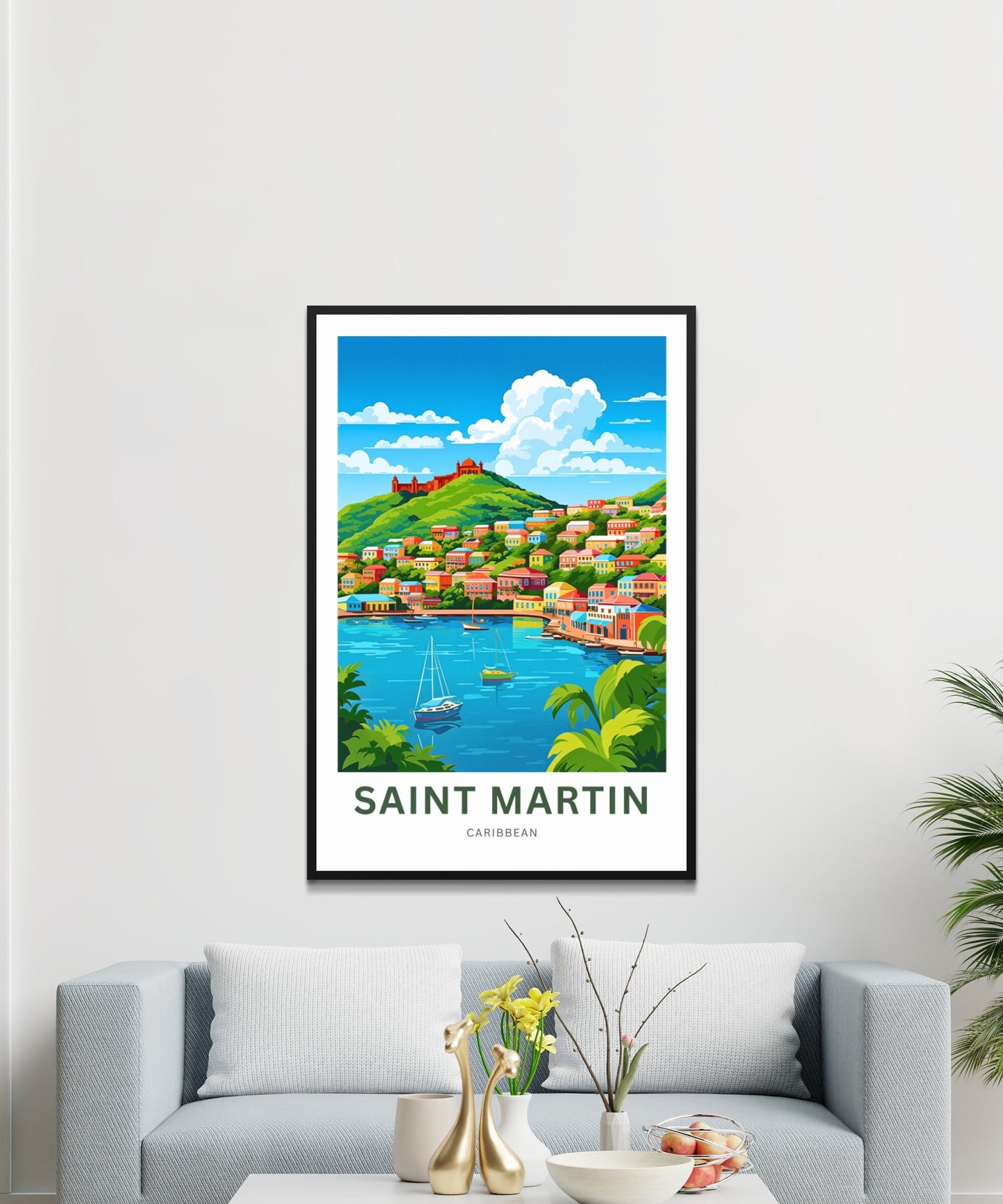 Saint Martin Travel Poster