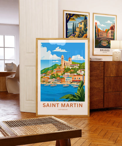 Saint Martin Travel Poster