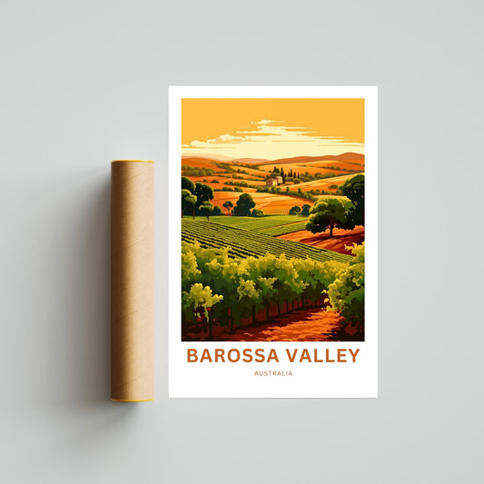 Barossa Valley Travel Poster