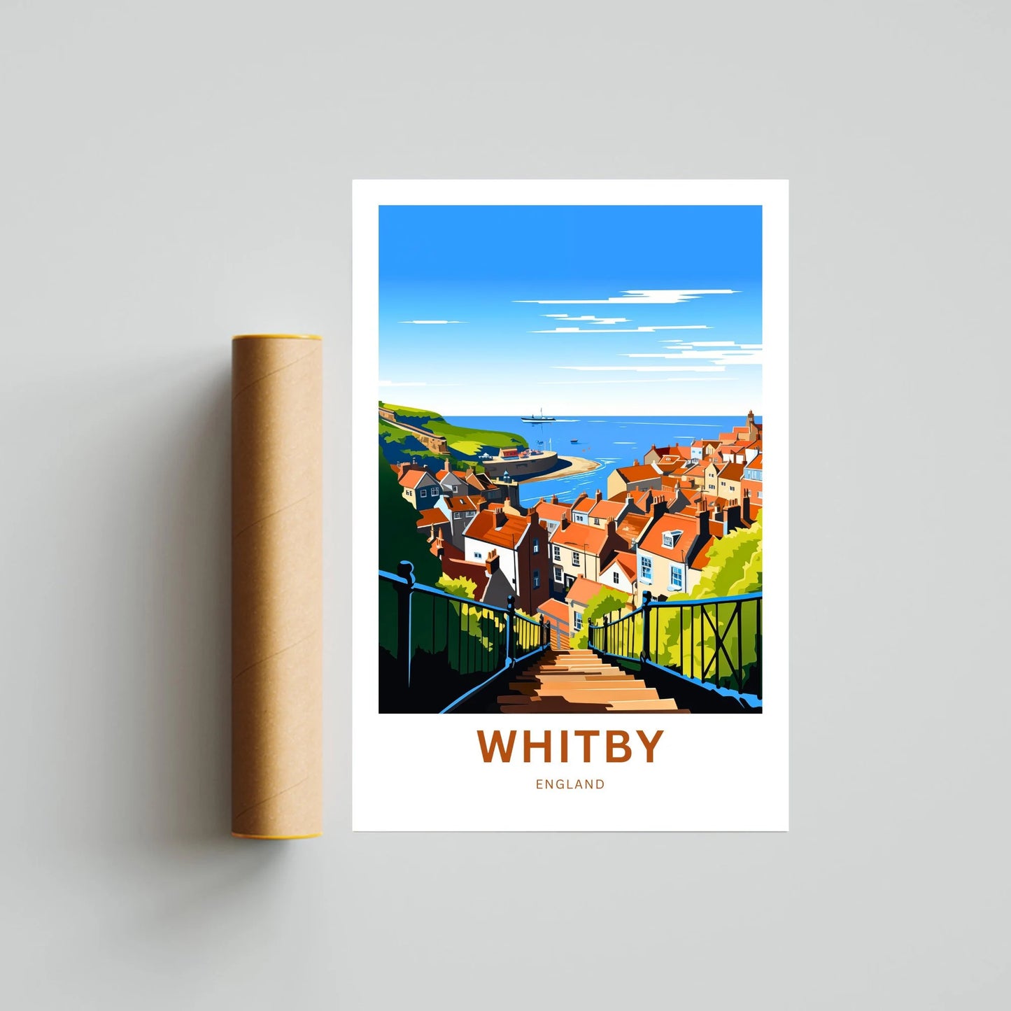 Whitby Travel Poster