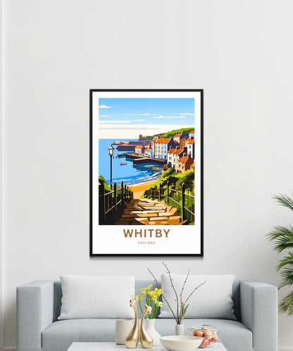 Whitby Travel Poster