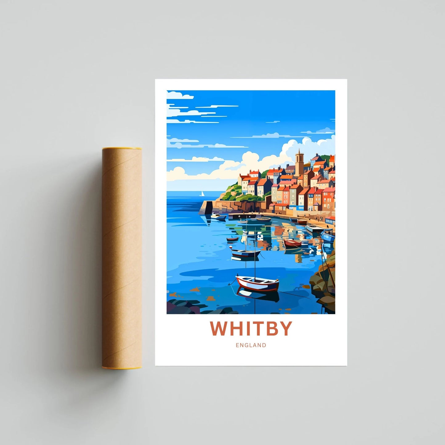 Whitby Travel Poster