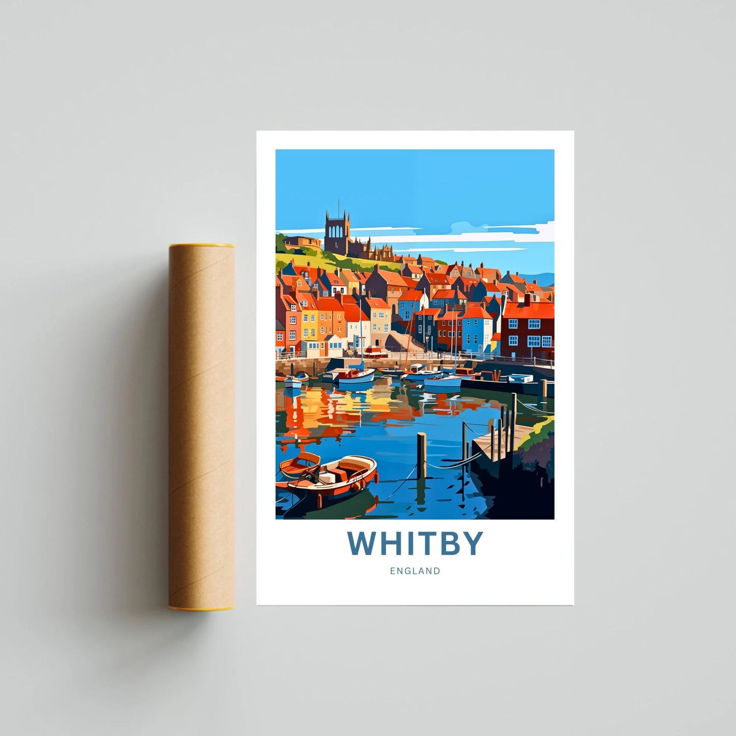 Whitby Travel Poster