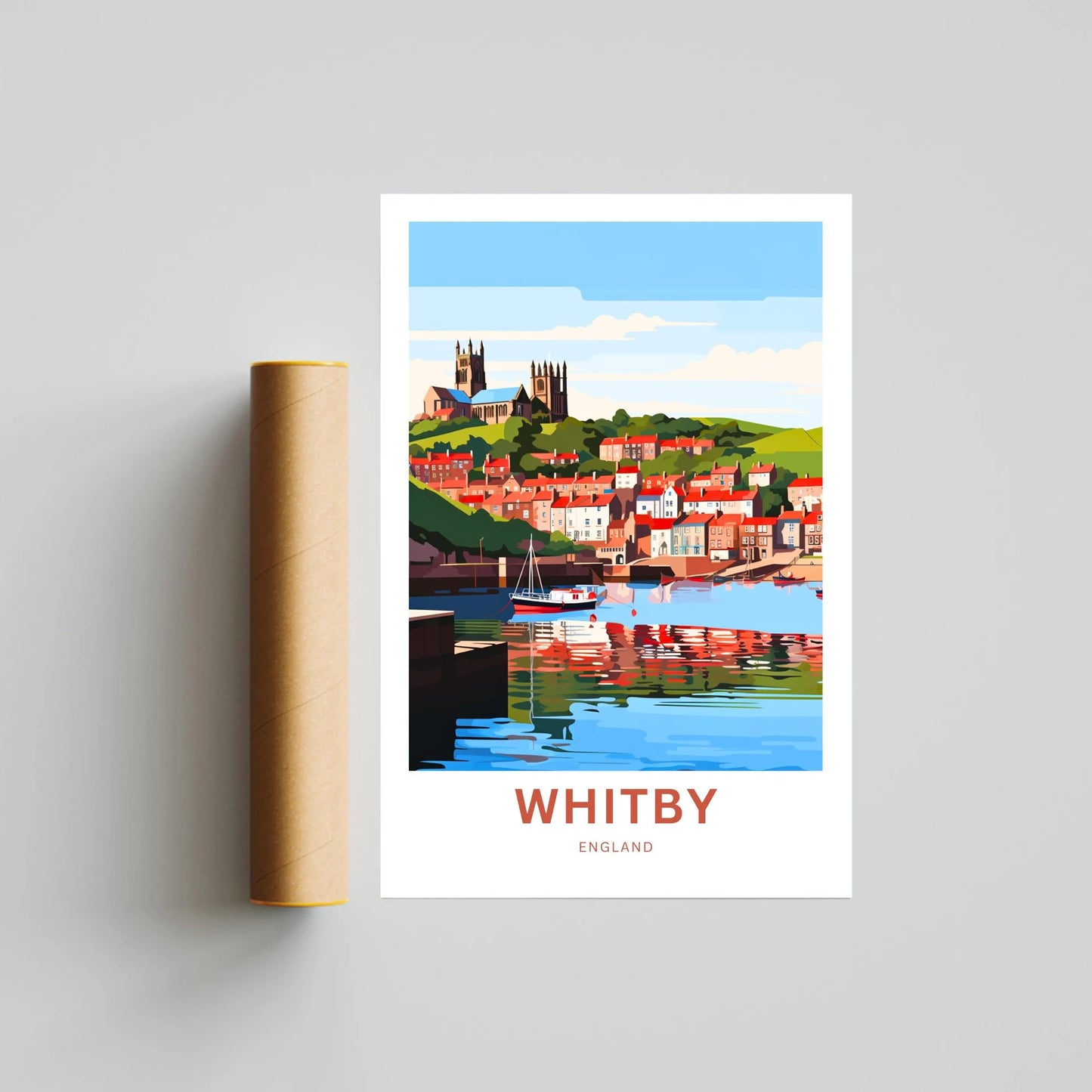 Whitby Travel Poster