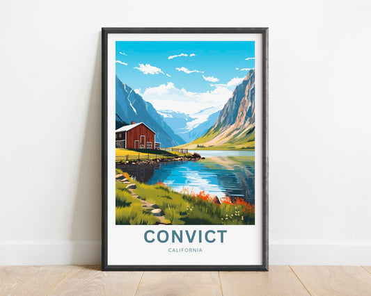Convict Lake Travel Poster