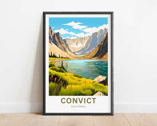 Convict Lake Travel Poster